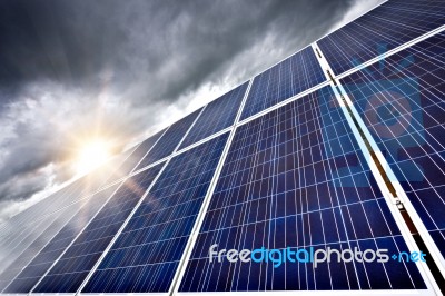 Solar Panels Stock Photo Solar Panels Stock Photo