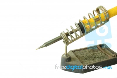 Soldering Iron Stock Photo