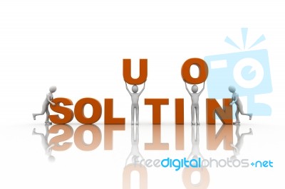 Solution Concept Stock Image