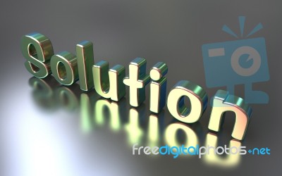 Solution Reflect Stock Image