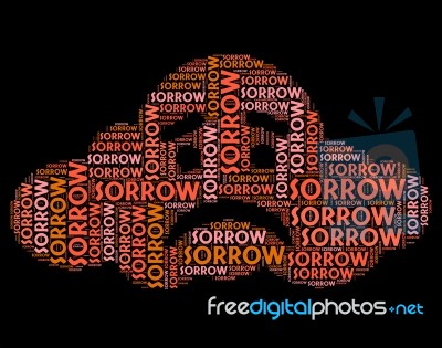 Sorrow Word Represents Broken Hearted And Depressed Stock Image Sorrow Word Represents Broken Hearted And Depressed Stock Image