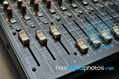 Sound Mixer Stock Photo