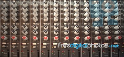 Sound Mixer Background Stock Photo