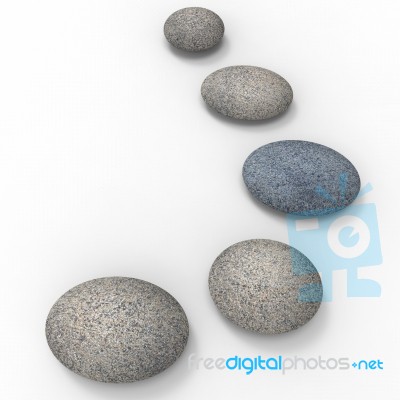 Spa Stones Means Love Not War And Balance Stock Image