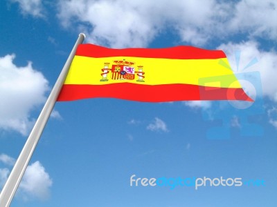 Spanish Flag Stock Image