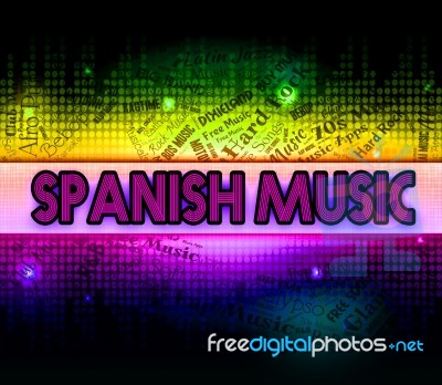 Spanish Music Represents Latin American And Classical Stock Image