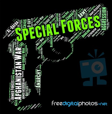 Special Forces Shows High Value And Direct Stock Image