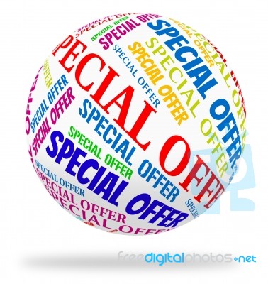 Special Offer Representing Unique Closeout And Notable Stock Image