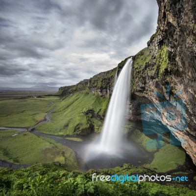 Spectacular Waterfall Stock Photo