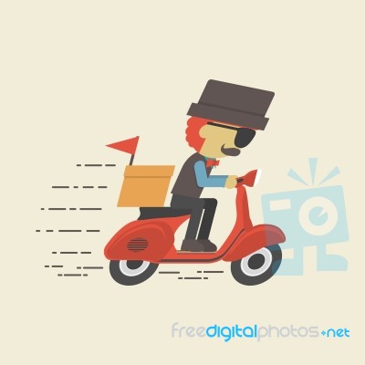 Speed Delivery Stock Image