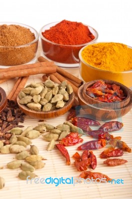 Spices And Herbs Stock Photo