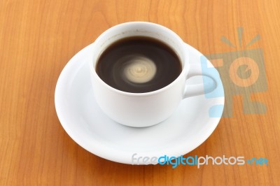 Spiral Cream Of Coffee Stock Photo