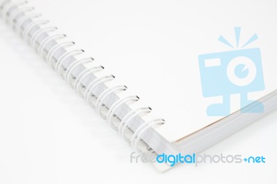 Spiral Notebook Isolated On White Background Stock Photo