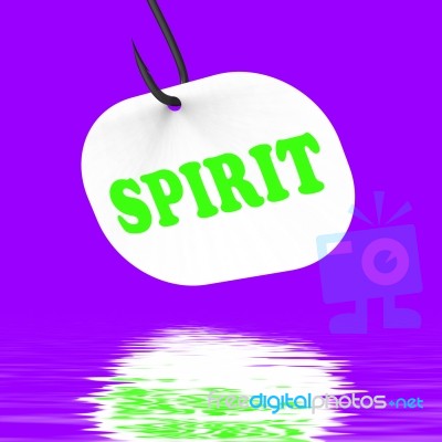 Spirit On Hook Displays Spiritual Body Or Purity Stock Image