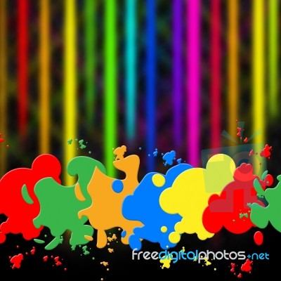 Splash Background Indicates Paint Colors And Splattered Stock Image