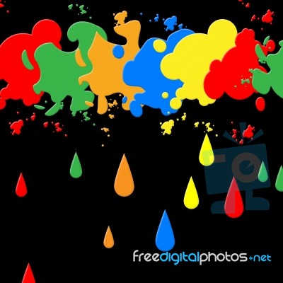 Splash Paint Represents Blots Backgrounds And Blotch Stock Image