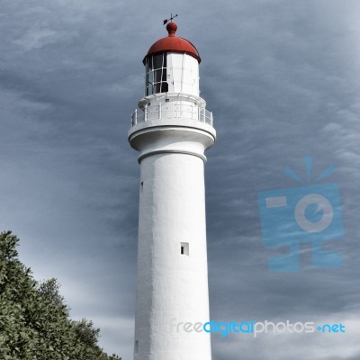 Split Point Lighthouse In Aireys Inlet Stock Photo