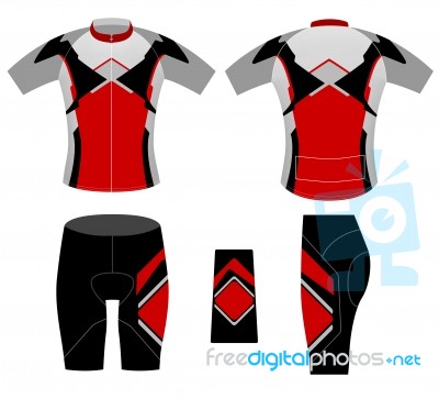 Sports Cycling Clothing Fashion Style Stock Image