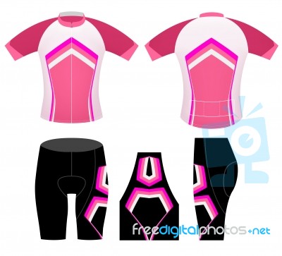 Sports Cycling Clothing Fashion Woman Style Stock Image