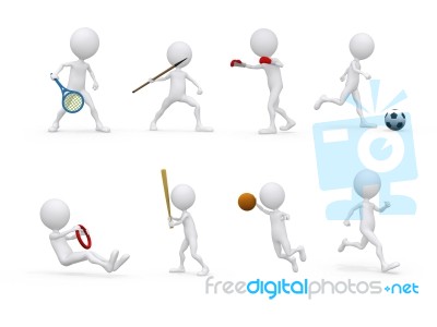 Sports Figure Icon Stock Image