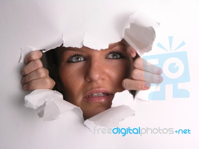Spy Lady Stock Photo