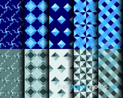 Square Style Seamless Pattern 001 Stock Image