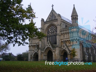 St Albans Cathedral Stock Photo