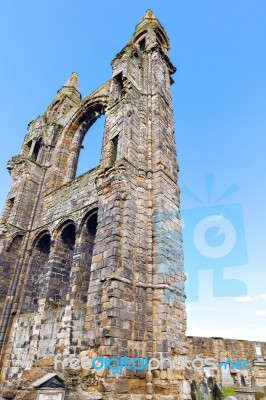 St Andrews Cathedral Ruins Stock Photo