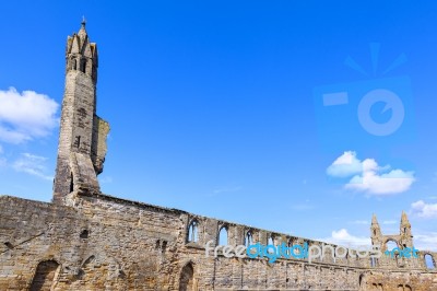 St Andrews Cathedral Ruins Stock Photo