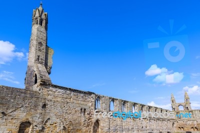 St Andrews Cathedral Ruins Stock Photo