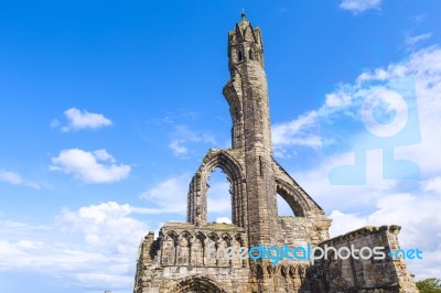 St Andrews Cathedral Ruins Stock Photo