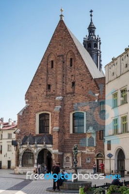 St Barbaras Church In Krakow Stock Photo