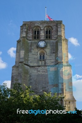 St Michael's Parish Church Bell Tower In Beccles Stock Photo