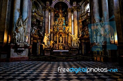 St Nicholas Church Interior Stock Photo