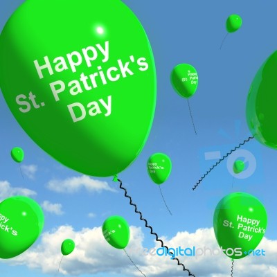 St Patrick S Day On Balloons Stock Image