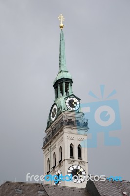 St Peters Church In Munich Stock Photo