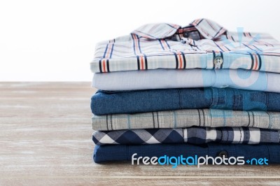 Stack Of Clothes Stock Photo