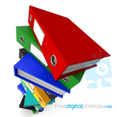 Stack Of Files Stock Image
