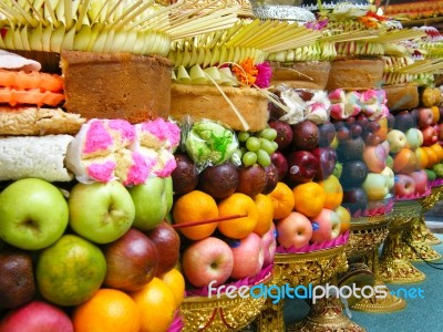 Stack Of Fruits Stock Photo