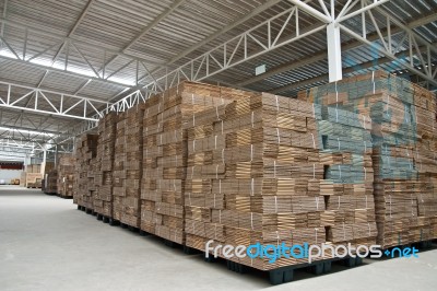 Stacking Paper Box In Warehouse Stock Photo