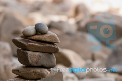 Stacking Stones Stock Photo