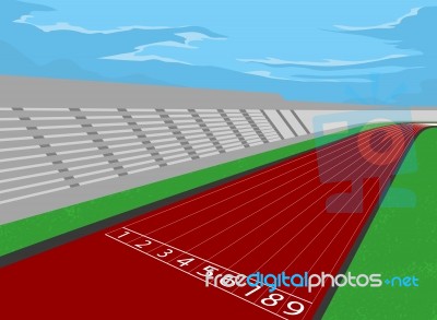 Stadium And Racetrack Stock Image