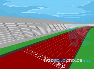 Stadium And Racetrack Stock Image Stadium And Racetrack Stock Image