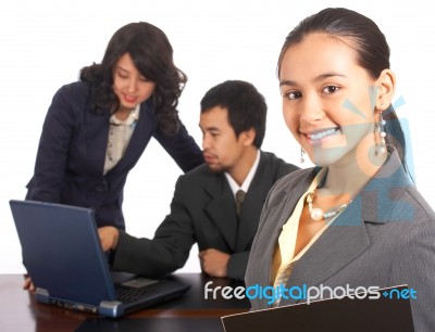 Staff Working Stock Photo