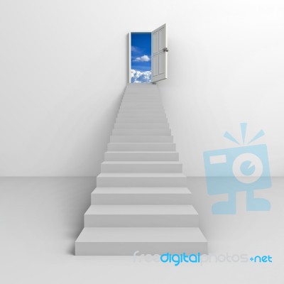Stairway To The Sky Stock Image