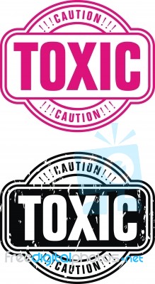 Stamp Toxic Stock Image