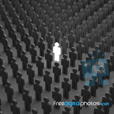 Stand Out From The Crowd Stock Image