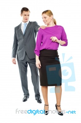 Standing Business People Stock Photo