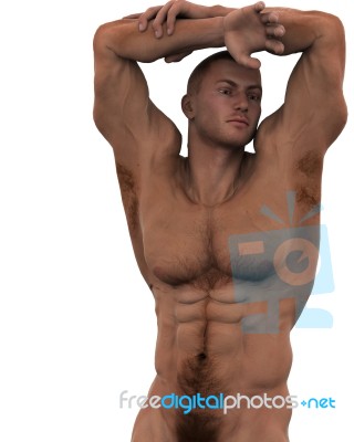 Standing Male Model Stock Image