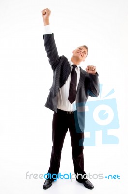 Standing Successful Manager Stock Photo